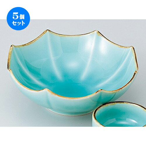 5個セット ☆ 刺身特選 ☆ 渕錆マリンブルー八角中鉢 ［ 15 x 5.2cm ］ | 人気 おすすめ 食器 業務用 飲食店 カフェ うつわ 器 おしゃれ かわいい ギフト プレゼント 引き出物 誕生日 贈り物 贈答品 食器セット