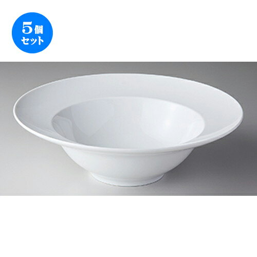 5個セット 洋陶オープン / シェフズスタイル（白磁） 12吋深型パスタ [ 30.0 x 9.0cm 内径19.5cm ] | パスタ カレー メイン 麺皿 スパゲティ 人気 おすすめ 食器 洋食器 業務用 飲食店 カフェ ギフト プレゼント 引き出物 誕生日 贈答品 イベント 食器セット
