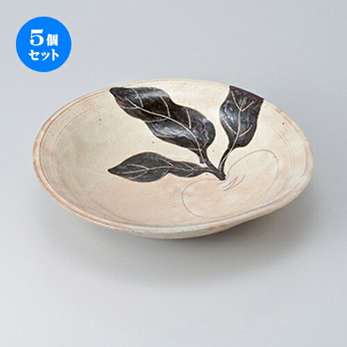 5個セット ☆ 多用鉢 ☆ 黄粉引カブラ8.0盛鉢 [ 24 x 5.5cm ］ | 中鉢 盛鉢 取り鉢 ボウル 中 おすすめ 人気 食器 業務用 飲食店 カフェ うつわ 器 おしゃれ かわいい お洒落 ギフト プレゼント 引き出物 内祝い 結婚祝い 誕生日 贈り物 贈答品 食器セット