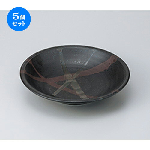 5個セット☆ 盛込鉢 ☆ 煌き黒盛皿 [ 28.7 x 6cm ］ | 盛り鉢 盛鉢 万能 取り鉢 おすすめ 食器 業務用 飲食店 カフェ うつわ 器 おしゃれ かわいい お洒落 可愛い おしゃれ かわいい お洒落 可愛い 食器セット