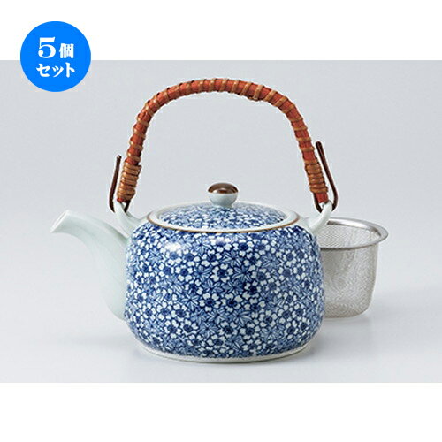 5個セット 土瓶 / 桜もみじ4号土瓶（Uアミ付） [ 12.5 x 9.8cm 700cc ] | ポット 急須 土瓶 お茶 大きい 一服 まったり 人気 おすすめ 食器 業務用 飲食店 カフェ うつわ 器 おしゃれ かわいい ギフト プレゼント 引き出物 誕生日 贈り物 贈答品 食器セット