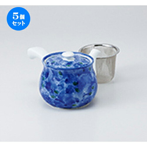 5個セット 急須 / 濃牡丹急須（大）（Uアミ付）12 x 10cm 600cc ] | ポット 急須 きゅうす 土瓶 お茶 一服 まったり 人気 おすすめ 食器 業務用 飲食店 カフェ うつわ 器 おしゃれ かわいい ギフト プレゼント 引き出物 誕生日 贈り物 贈答品 食器セット