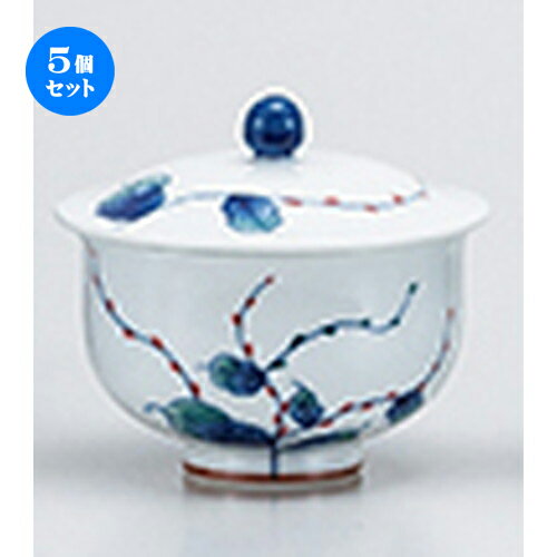 5個セット☆ 有田焼蓋付汲出 ☆ 水引草 汲出 [ 8.2 x 8cm ・ 170cc ］ | 湯呑 湯のみ せん茶 千茶 一服 人気 おすすめ 食器 業務用 飲食店 カフェ うつわ 器 おしゃれ かわいい ギフト プレゼント 引き出物 誕生日 贈り物 贈答品 食器セット