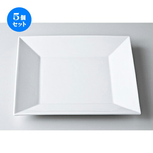 5個セット☆ モダンスタイル ☆ VA30cm正角皿 [ 30.7 x 30.7 x 3cm ］ | 前菜 オードブル アンティパスト 人気 おすすめ 食器 洋食器 業務用 飲食店 カフェ うつわ 器 おしゃれ かわいい ギフト プレゼント 引き出物 誕生日 贈り物 贈答品 自宅 イベント 食器セット