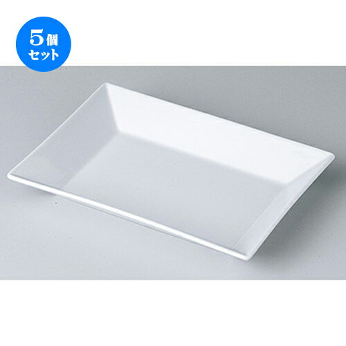 5個セット☆ モダンスタイル ☆ VA 24cm長角皿 [ 23.8 x 16.7 x 3.4cm ］ | 前菜 オードブル アンティパスト 人気 おすすめ 食器 洋食器 業務用 飲食店 カフェ うつわ 器 おしゃれ かわいい ギフト プレゼント 引き出物 誕生日 贈り物 贈答品 自宅 イベント 食器セット