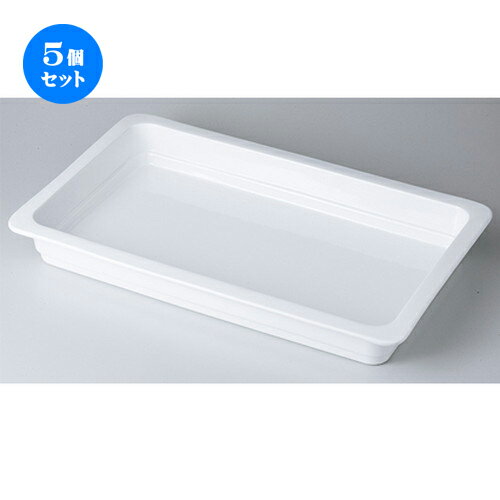 5個セット☆ モダンスタイル ☆ バンケットディッシュ（1/1・・6.5cm） [ 53 x 32.5 x 6.5cm ] | 四角 スクエア スクエアー 角皿 パスタ 人気 おすすめ 食器 洋食器 業務用 飲食店 カフェ うつわ 器 おしゃれ かわいい ギフト プレゼント 引き出物 誕生日 食器セット
