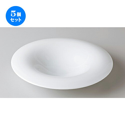 5個セット モダンスタイル / クオーレ24cmパスタ [ 24.5 x 4.6cm ］ | パスタ カレー メイン 皿 麺皿 スパゲティ 人気 おすすめ 食器 洋食器 業務用 飲食店 うつわ 器 おしゃれ かわいい ギフト プレゼント 引き出物 誕生日 自宅 レストラン イベント 食器セット
