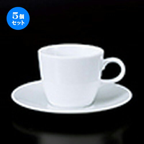 5個セット 碗皿 / 3200コーヒーC/S [ 碗 8 x 7cm 190cc ] 皿 14.8 x 1.8cm ] | コーヒー カップ ティー..