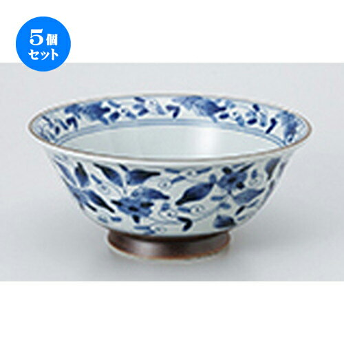 5個セット☆ 中華単品 ☆ 軽量麺鉢 古染彩華 [ 19.8 x 8.6cm ・ 1000cc ］ | 丼 丼ぶり どんぶり ラーメン チャーハン 人気 おすすめ 食器 中華 飯店 中華食器 業務用 飲食店 カフェ うつわ 器 おしゃれ かわいい ギフト プレゼント 引き出物 誕生日 贈り物 贈答品