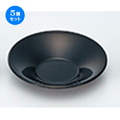 5個セット 3.6 朝顔茶托 黒 ［ φ110 x h