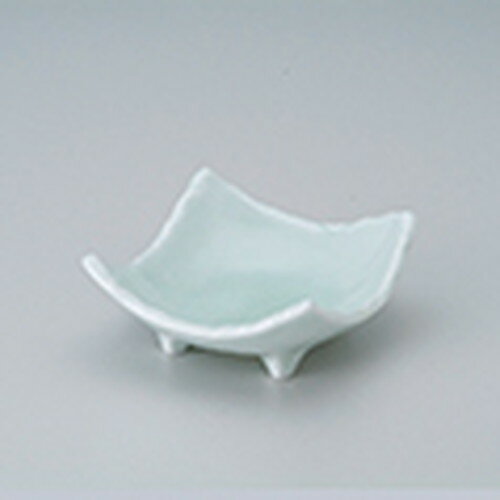 小付 ヒワ青磁ちぎり角小付 ［ 9.5 x 9 x 3.5cm ］ | 和食器 鉢 小鉢 ボウル 料亭 ホテル 食器 業務用 飲食店 カフェ うつわ 器 おしゃれ かわいい ギフト プレゼント 内祝い 誕生日 贈り物 贈答品 おすすめ