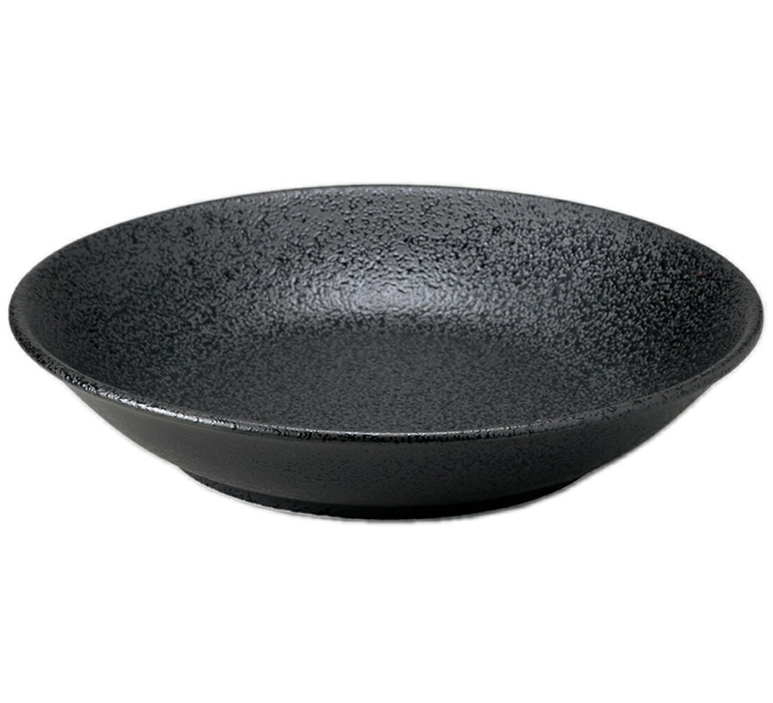 和陶オープン 新生黒マット水晶 丸7.0深皿 [ 21 x 4cm ] | 中皿 デザート皿 取り皿 人気 おすすめ 食器 業務用 飲食店 カフェ うつわ 器 おしゃれ かわいい ギフト プレゼント 引き出物 誕生日 贈り物 贈答品