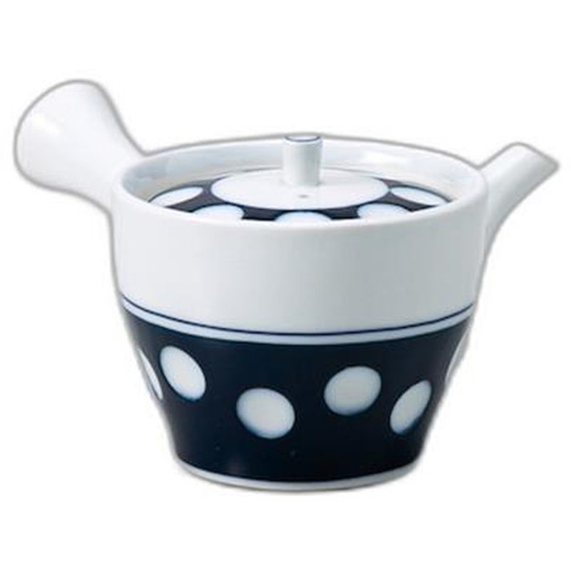 水玉急須 [ 10 x 10 x 7.5cm 400cc ]有田焼 | 急須 | おすすめ 人気 食器 業務用 飲食店 カフェ うつわ おしゃれ かわいい 可愛い ギフト プレゼント 引き出物 結婚祝い 誕生日