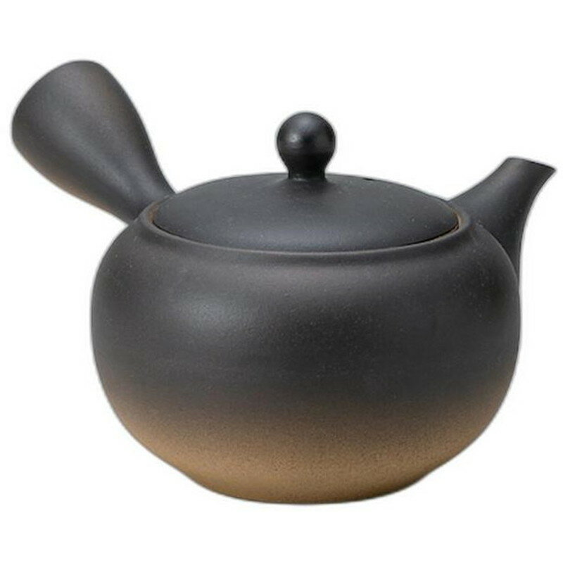 里山作黒大丸形無地さわやか網 [ 11.5 x 11.5 x 9.8cm 430cc ]常滑焼 | 急須 | おすすめ 人気 食器 業..