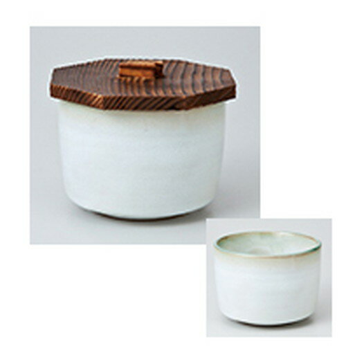 飯器 ひわ流し飯器 ［ 身 11 x 8cm ］ ［ 蓋 11.5cm ］ | 飯器 はんき ごはん お茶漬け 旅館風 食器 業務用 飲食店 カフェ うつわ 器 おしゃれ ギフト プレゼント 引き出物 内祝い 結婚祝い 誕生日 贈り物 贈答品 おすすめ