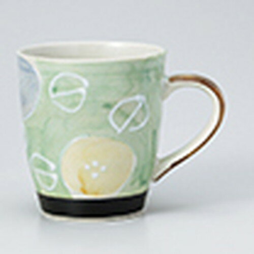 マグ 軽々柚子一珍花マグ ヒワ ［ 8.5 x 9.2cm ・ 300cc ］