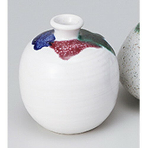 ミニ花瓶 三彩丸ミニ花瓶 ［ 9 x 8cm ］ | 花瓶 花器 花立 インテリア かびん 花道 業務用 飲食店 カフェ うつわ 器 おしゃれ かわいい ギフト プレゼント 引き出物 誕生日 贈り物 贈答品