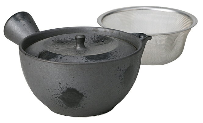 黒泥 急須（U） [11.8×7.5cm 350cc] | 器 食器 和食器 和皿 和食 飲食店 レストラン ホテル カフェ 和カフェ 喫茶店 居酒屋 通販 料亭 業務用 家庭用 贈答 プレゼント ギフト 雑貨店 おしゃれ かわいい お祝い セット 急須 モダン