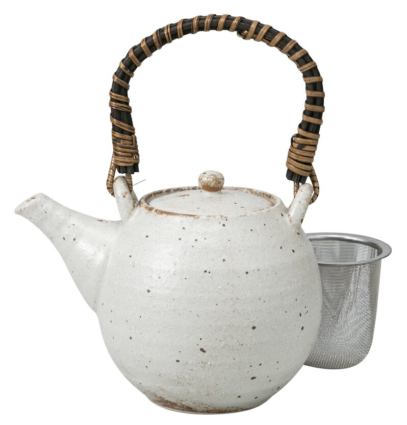 サビ志野 土瓶（大） [16×10.3×11.3cm 530cc] | 器 食器 和食器 和皿 和食 飲食店 レストラン ホテル カフェ 和カフェ 喫茶店 居酒屋 通販 料亭 業務用 家庭用 贈答 プレゼント ギフト 雑貨店 おしゃれ かわいい お祝い セット 急須 シンプル モダン