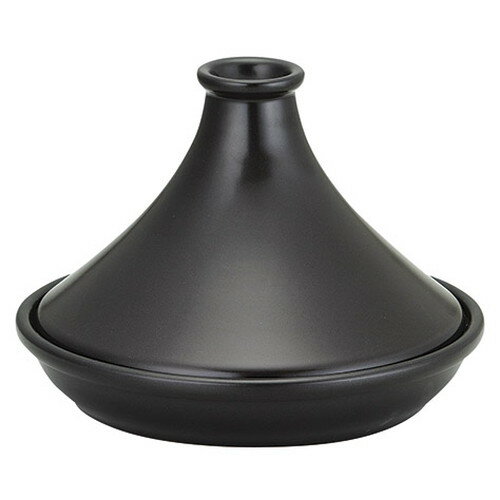 10個セット ☆ 耐熱鍋 ☆ タジン 26cm タジン鍋 ブラック [ D 26.4 x H 19.3cm ] 【 飲食店 レストラン ホテル カフェ 洋食器 業務用 モロッコ料理 ダイエット シンプル 簡単 黒 ブラック 創作料理 渋い おしゃれ 】