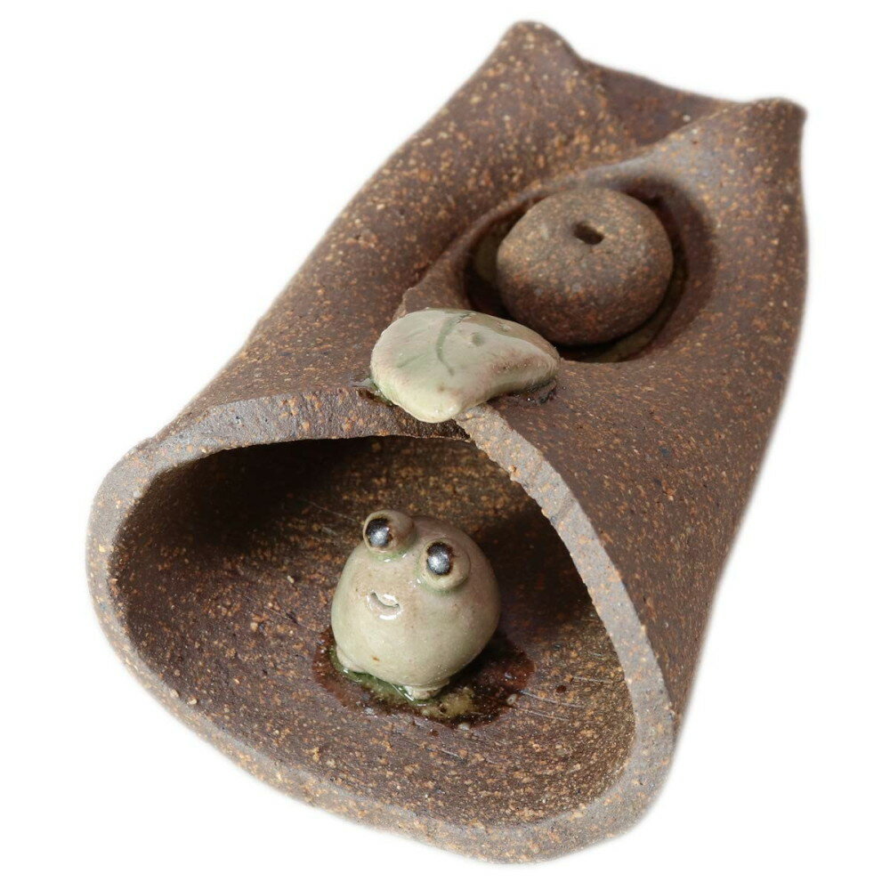 香皿 雨やどりカエル 香皿 [10.5×7×高さ4cm] | 飲食店 カフェ うつわ 器 おしゃれ かわいい ギフト プ..