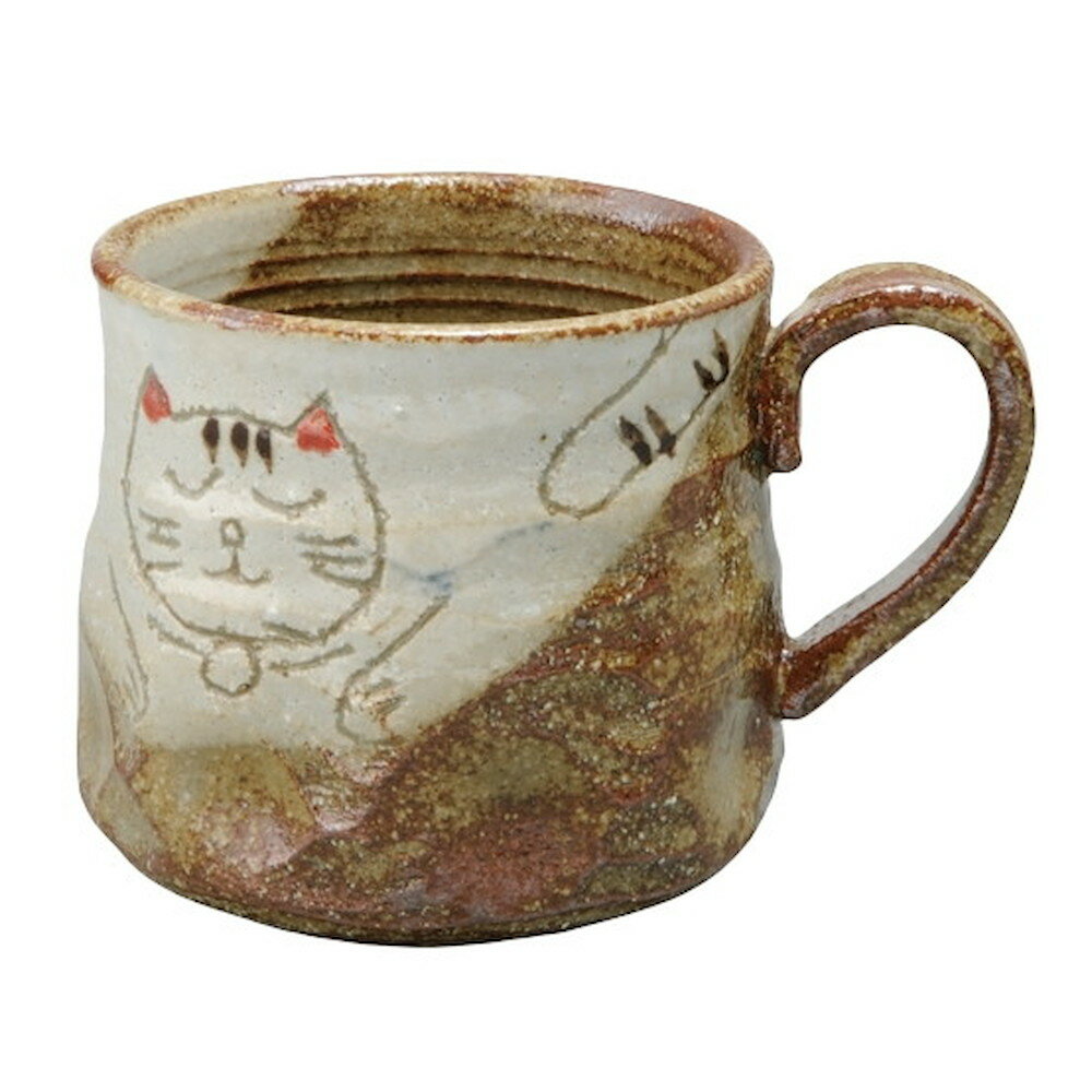 マグカップ プチマグ（ネコ） [直径7.5×高さ7.5cm・240cc] | 飲食店 カフェ うつわ 器 おしゃれ かわいい ギフト プレゼント 敬老の日 誕生日 贈り物 贈答品 母の日 父の日 敬老の日