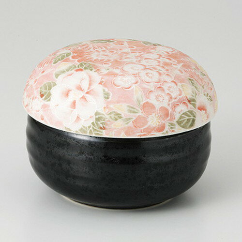 ☆ むし碗 ☆ 牡丹錦（赤） 削りむし碗 [ 9.5 x 7.5cm 350g ] | 煮物 お吸い物 料亭 旅館 割烹 碗 人気 ..