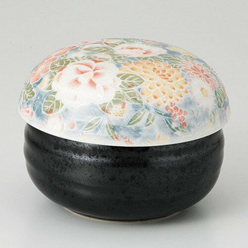 ☆ むし碗 ☆ 牡丹錦（青） 削りむし碗 [ 9.5 x 7.5cm 350g ] | 煮物 お吸い物 料亭 旅館 割烹 碗 人気 ..