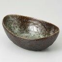 ☆ 煮物鉢 ☆ 黒油滴 楕円鉢 [ 19.2 x 13.8 x 7.2cm 500g ] | 盛り鉢 盛鉢 万能 取り鉢 おすすめ 食器 業務用 飲食店 カフェ うつわ 器 おしゃれ かわいい お洒落 可愛い おしゃれ かわいい お洒落 可愛い