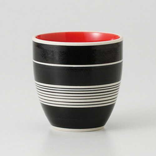 長湯呑 / じゃのめ（赤） カップ小 [ 7.2 x 7.4cm 160g ] | ゆのみ 湯呑 湯飲み 一服 お茶 人気 おすすめ 食器 業務用 飲食店 カフェ うつわ 器 おしゃれ かわいい ギフト プレゼント 引き出物 誕生日 贈り物 贈答品