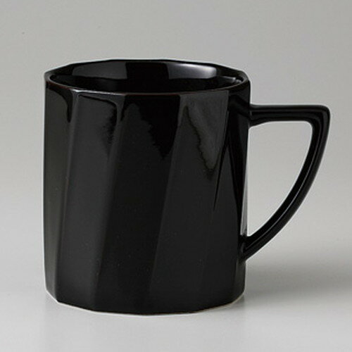 ☆ マグカップ ☆ 十二角黒 マグカップ [ 7.3 x 8.1cm 240cc 205g ]