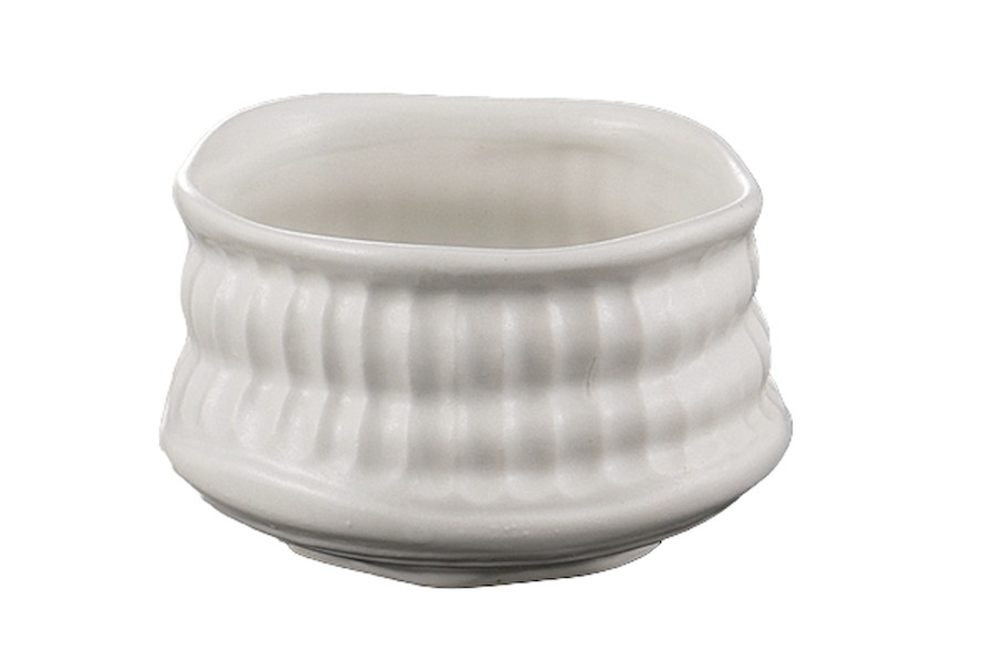 白釉 抹茶小鉢[8.6x8x5.4c