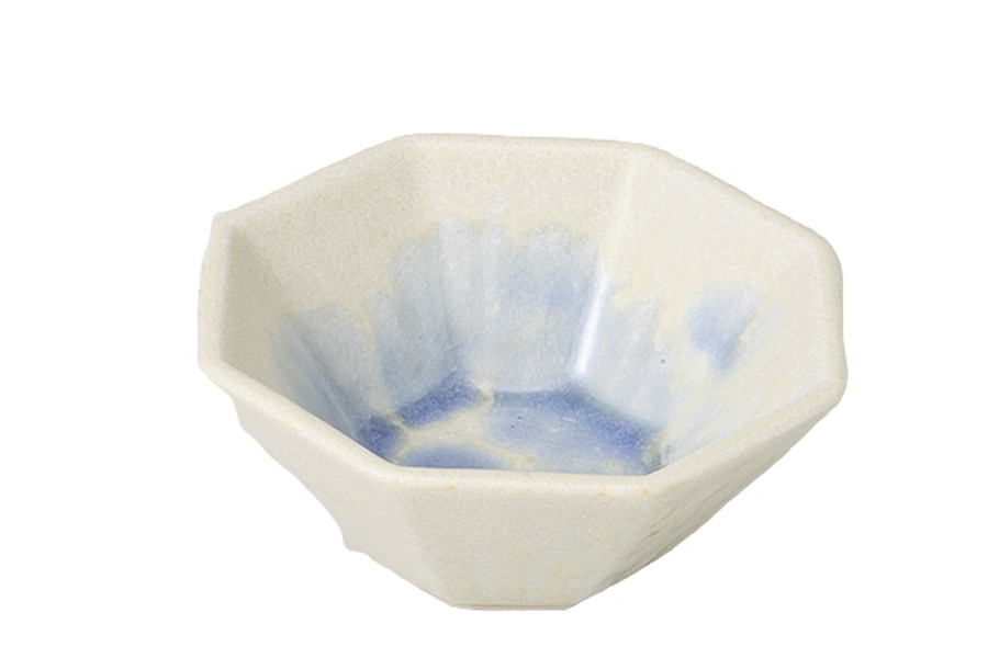 ブルーたたき 八角珍味[7.7x7.7x3.5cm] |和食器　水色　八角　かわいい　おしゃれ