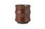 赤刷毛目 竹型大寿司湯呑[8.8x10.5cm 380cc] |赤色　普段使い　持ちやすい　シンプル　おすすめ