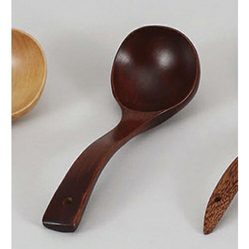 Soup Ladle （Holed） - お玉 木・お玉　ブラウン　(JTM-05B) [7 x 22.5cm] 輸入品 料亭 旅館 和食器 飲食店 業務用