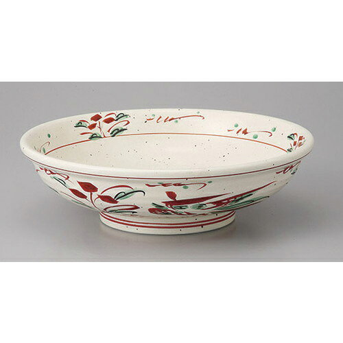 めん皿・めん鉢 錦花鳥7.5麺鉢手描 [22.8 x 6.6cm 1300cc] | そば 蕎麦 めん 麺おすすめ 人気 食器 業務用 飲食店 カフェ うつわ 器 おしゃれ かわいい お洒落 可愛い ギフト プレゼント 引き出物 内祝い 結婚祝い 誕生日 贈り物 贈答品