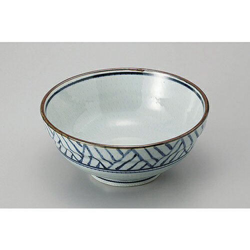 めん皿・めん鉢 手描アジロ6.8玉渕丼 [20.2 x 9cm] | そば 蕎麦 めん 麺おすすめ 人気 食器 業務用 飲食店 カフェ うつわ 器 おしゃれ かわいい お洒落 可愛い ギフト プレゼント 引き出物 内祝い 結婚祝い 誕生日 贈り物 贈答品