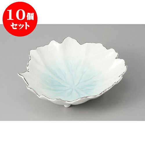 10個セット 向付 マリンブルー吹木ノ葉型向付 [18 x 16.5 x 6cm] | 和食器 鉢 小鉢 ボウル 浅鉢 料亭 ホテル 食器 業務用 飲食店 カフェ うつわ 器 おしゃれ かわいい ギフト プレゼント 内祝い 誕生日 贈り物 贈答品 おすすめ 食器セット