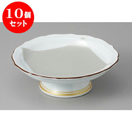10個セット 向付 錦銀彩高台皿 [15 x 5.2cm] | 和食器 鉢 小鉢 ボウル 浅鉢 料亭 ホテル 食器 業務用 飲食店 カフェ うつわ 器 おしゃれ かわいい ギフト プレゼント 内祝い 誕生日 贈り物 贈答品 おすすめ 食器セット