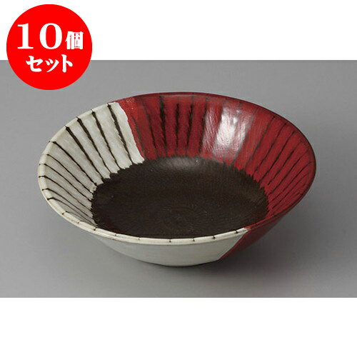 10個セット 向付 紅白十草向付 [16.5 x 5.5cm] | 和食器 鉢 小鉢 ボウル 浅鉢 料亭 ホテル 食器 業務用 飲食店 カフェ うつわ 器 おしゃれ かわいい ギフト プレゼント 内祝い 誕生日 贈り物 贈答品 おすすめ 食器セット