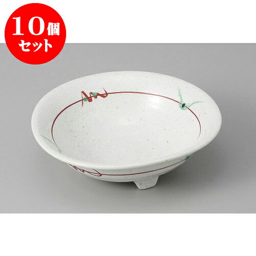 10個セット 向付 粉引錦若芽向付 [14.5 x 4.5cm] | 和食器 鉢 小鉢 ボウル 浅鉢 料亭 ホテル 食器 業務用 飲食店 カフェ うつわ 器 おしゃれ かわいい ギフト プレゼント 内祝い 誕生日 贈り物 贈答品 おすすめ 食器セット