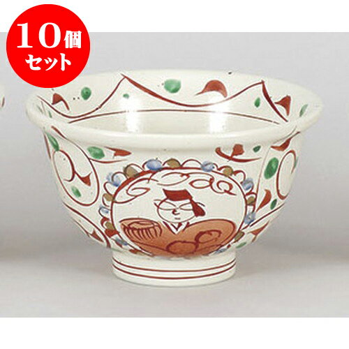 10個セット 丼 萩粉引姫丸紋4.8反玉渕丼 [15.5 x 9.5cm 800cc] | お好み丼 丼ぶり カフェ丼 鉢 ラーメン そば うどん ボウル 食器 業務用 飲食店 カフェ うつわ 器 おしゃれ かわいい ギフト プレゼント 誕生日 贈り物 贈答品 食器セット