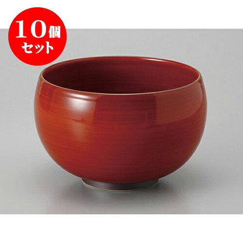 10個セット 丼 有田焼赤巻お好み碗 [8 x 12.5cm] | お好み丼 丼ぶり カフェ丼 鉢 ラーメン そば うどん ボウル 食器 業務用 飲食店 カフェ うつわ 器 おしゃれ かわいい ギフト プレゼント 誕生日 贈り物 贈答品 食器セット