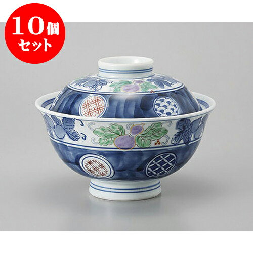 10個セット 蓋付大茶 錦丸紋ひさご蓋丼 [16 x 12.1cm] | 丼ぶり 丼 どんぶり 食器 業務用 飲食店 カフェ うつわ 器 おしゃれ かわいい お洒落 可愛い ギフト プレゼント 引き出物 内祝い 結婚祝い 誕生日 贈り物 贈答品 おすすめ 人気 食器セット
