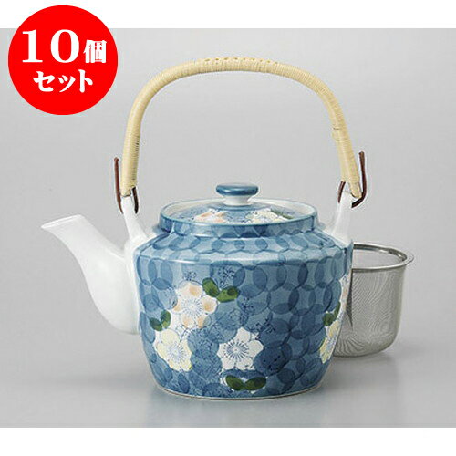 10個セット 土瓶 有田焼枝梅U付8号土瓶 [1400cc] | ポット 急須 土瓶 お茶 大きい 一服 まったり 人気 おすすめ 食器 業務用 飲食店 カフェ うつわ 器 おしゃれ かわいい ギフト プレゼント 引き出物 誕生日 贈り物 贈答品 食器セット
