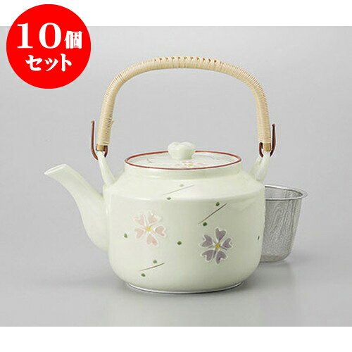 10個セット 土瓶 しだれ梅(万能茶こし付)6号土瓶 [13.7 x 12.8cm 1080cc] | ポット 急須 土瓶 お茶 大きい 一服 まったり 人気 おすすめ 食器 業務用 飲食店 カフェ うつわ 器 おしゃれ かわいい ギフト プレゼント 引き出物 誕生日 贈り物 贈答品 食器セット