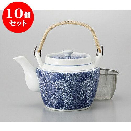 10個セット 土瓶 五条8.0号　ヘソと篭網付 [1550cc] | ポット 急須 土瓶 お茶 大きい 一服 まったり 人気 おすすめ 食器 業務用 飲食店 カフェ うつわ 器 おしゃれ かわいい ギフト プレゼント 引き出物 誕生日 贈り物 贈答品 食器セット