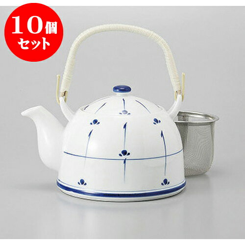 10個セット 土瓶 新芽土瓶8号茶こし付 [15.3 x 19.4 x 12.3cm 1100cc] | ポット 急須 土瓶 お茶 大きい 一服 まったり 人気 おすすめ 食器 業務用 飲食店 カフェ うつわ 器 おしゃれ かわいい ギフト プレゼント 引き出物 誕生日 贈り物 贈答品 食器セット