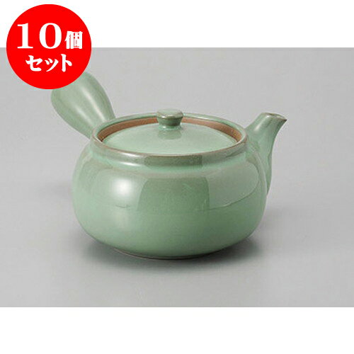 10個セット 急須 緑水苑平網急須 [370cc] | ポット 急須 きゅうす 土瓶 お茶 一服 まったり 人気 おすすめ 食器 業務用 飲食店 カフェ うつわ 器 おしゃれ かわいい ギフト プレゼント 引き出物 誕生日 贈り物 贈答品 食器セット