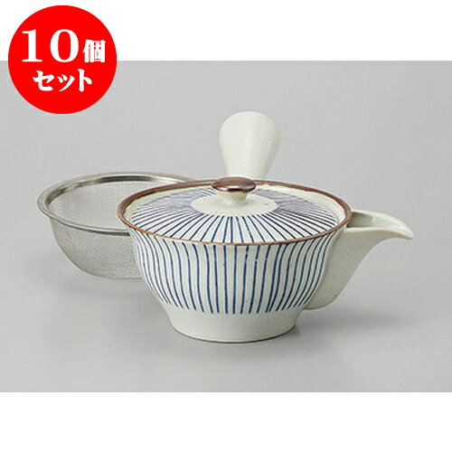 10個セット 急須 美味しい～急須十草(U) [18.5 x 11.7 x 7.5cm 220cc] | ポット 急須 きゅうす 土瓶 お..